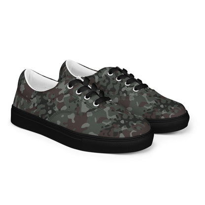 German Flecktarn Night Ops CAMO Mens Lace-Up Canvas Shoes - Lace-up