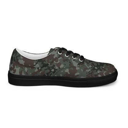 German Flecktarn Night Ops CAMO Mens Lace-Up Canvas Shoes - Lace-up