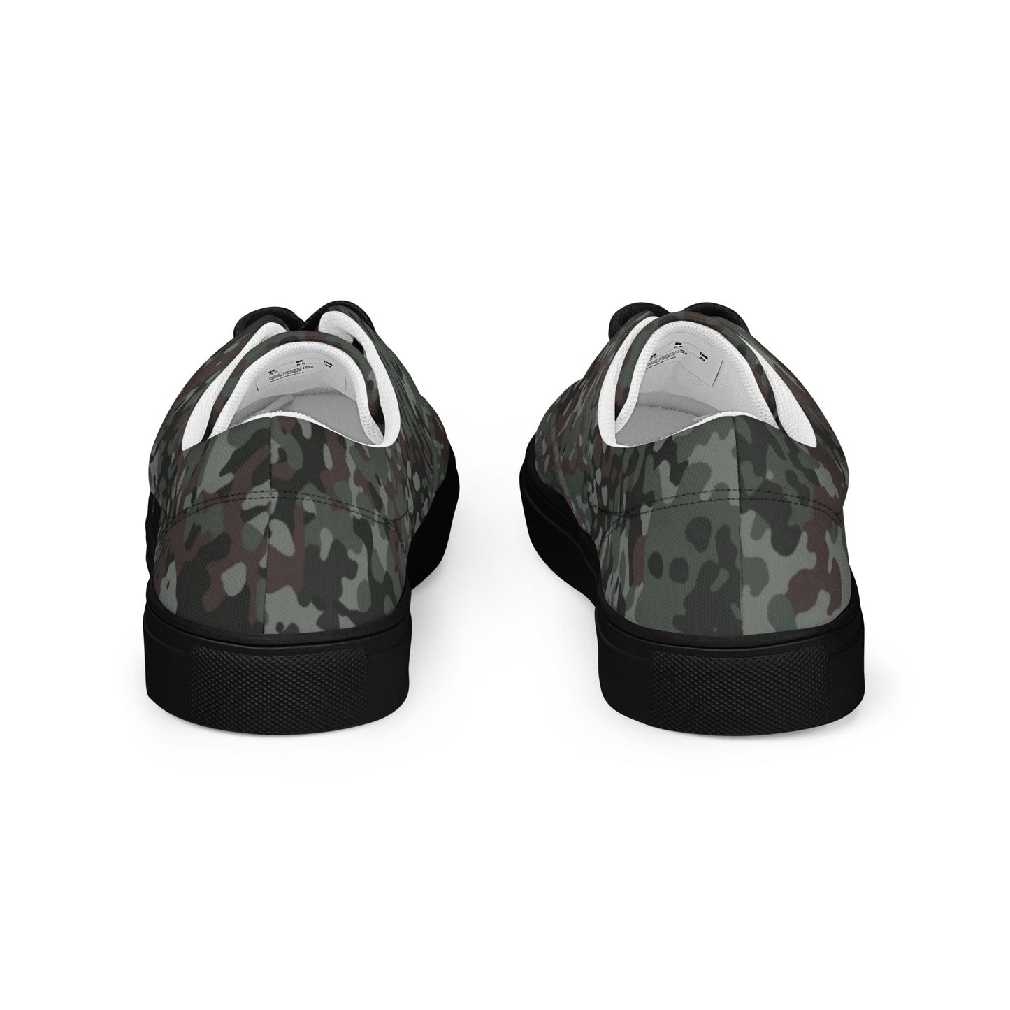 German Flecktarn Night Ops CAMO Mens Lace-Up Canvas Shoes - Lace-up