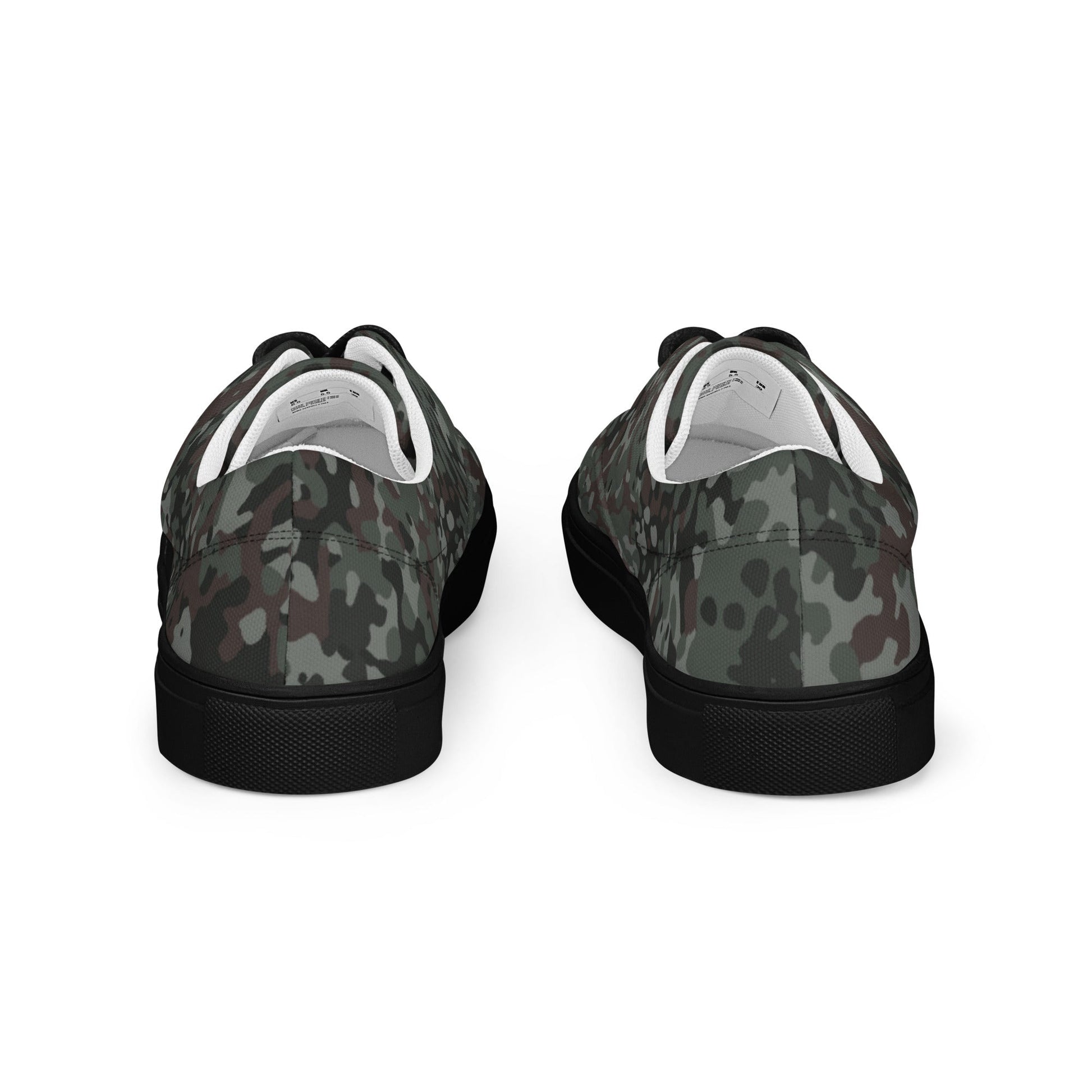 German Flecktarn Night Ops CAMO Mens Lace-Up Canvas Shoes - Lace-up