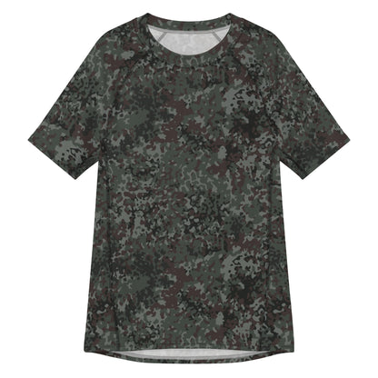 German Flecktarn Night Ops CAMO Mens Short-Sleeve Rash Guard - 2XS