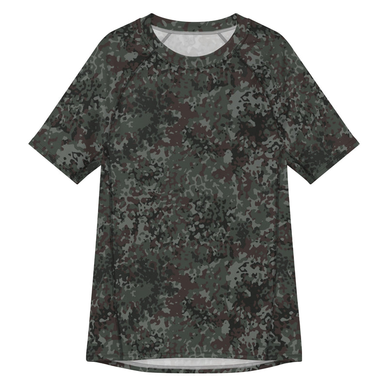 Flecktarn Bundeswehr Night Ops CAMO Mens Short-Sleeve Rash Guard - 2XS - SS