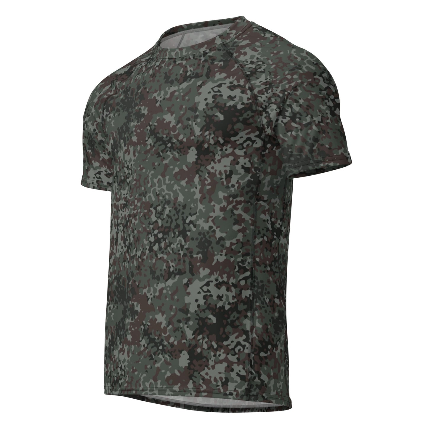 German Flecktarn Night Ops CAMO Mens Short-Sleeve Rash Guard