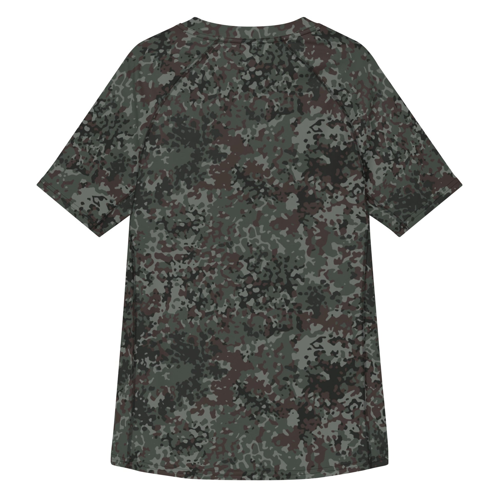 German Flecktarn Night Ops CAMO Mens Short-Sleeve Rash Guard