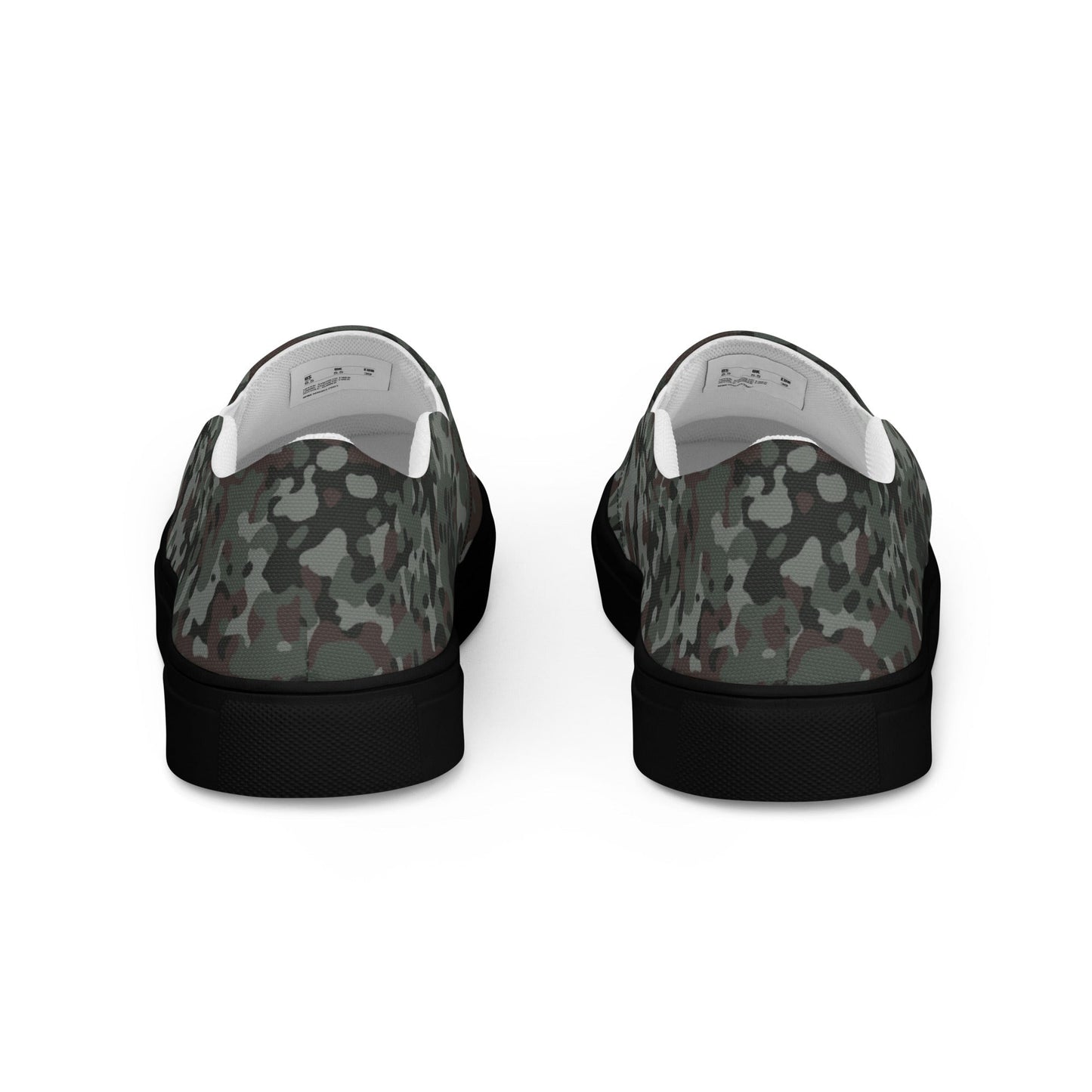 German Flecktarn Night Ops CAMO Mens Slip-On Canvas Shoes