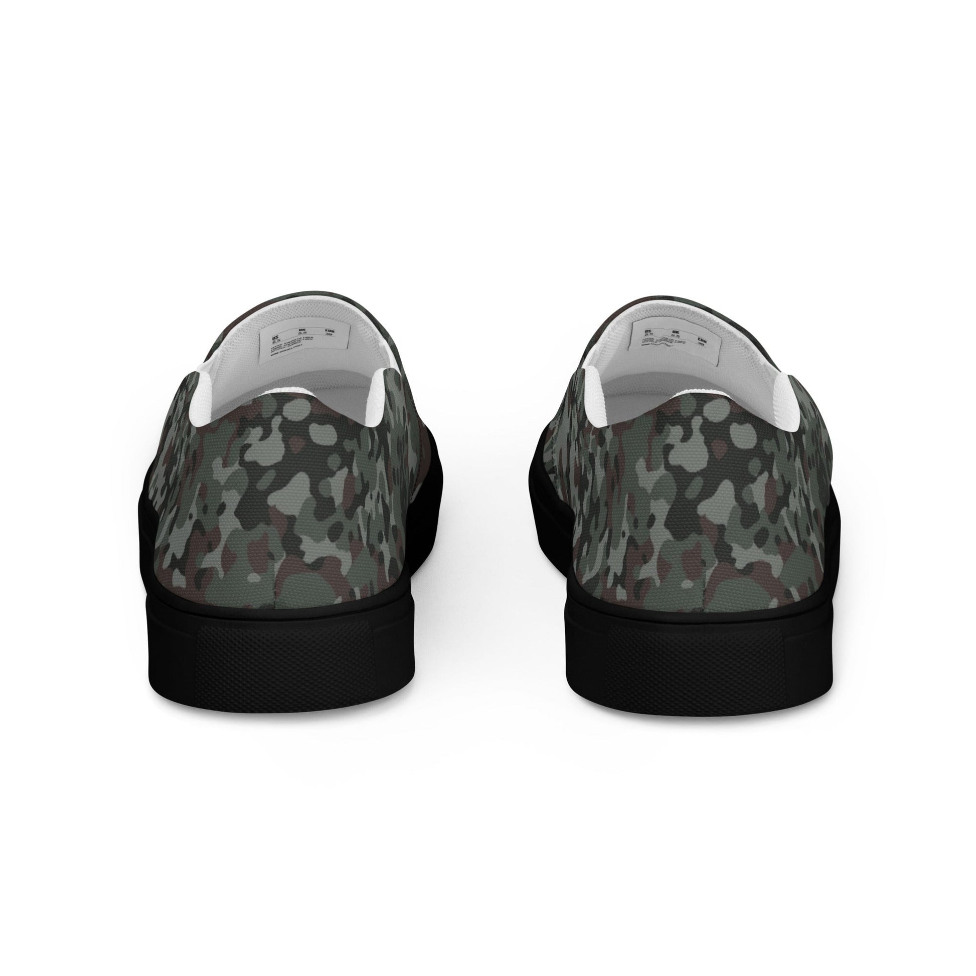 German Flecktarn Night Ops CAMO Mens Slip-On Canvas Shoes
