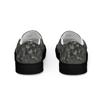 German Flecktarn Night Ops CAMO Mens Slip-On Canvas Shoes