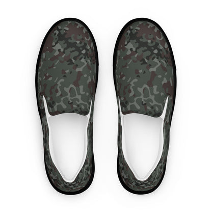 German Flecktarn Night Ops CAMO Mens Slip-On Canvas Shoes