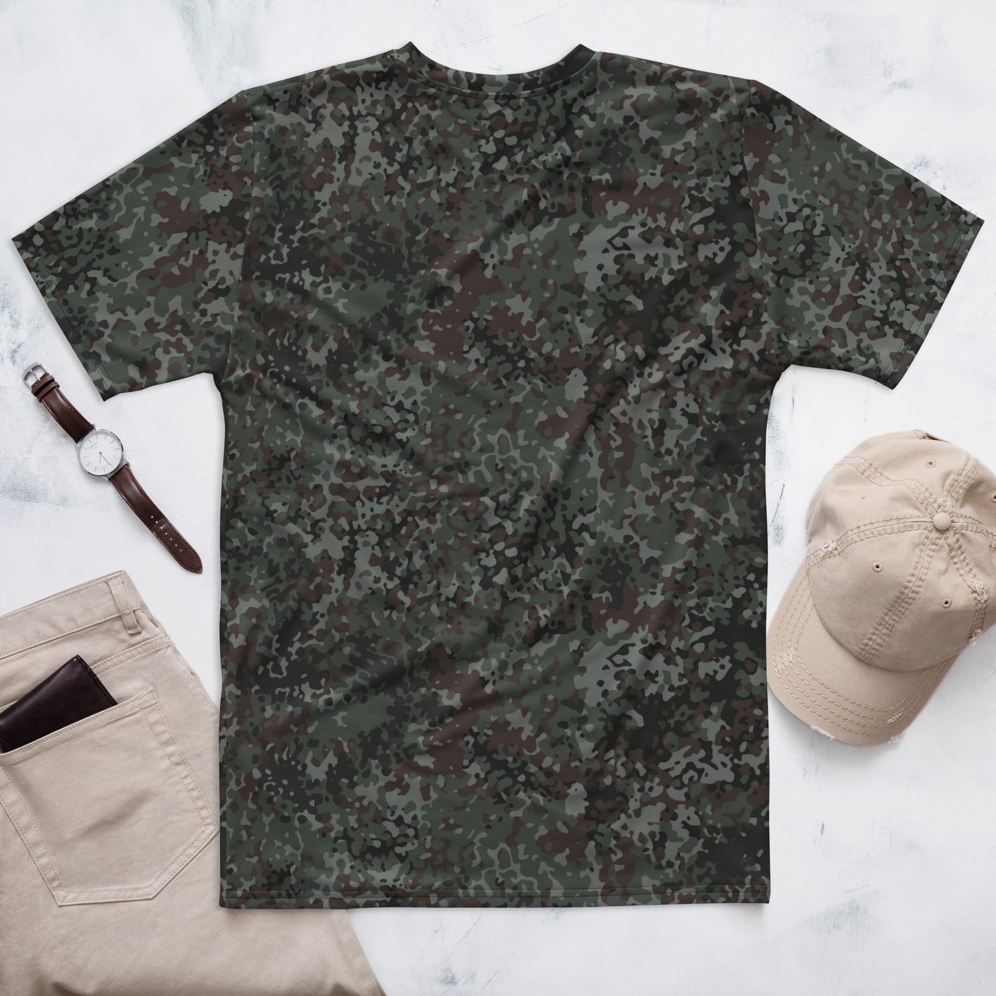 German Flecktarn Night Ops CAMO Mens T-Shirt