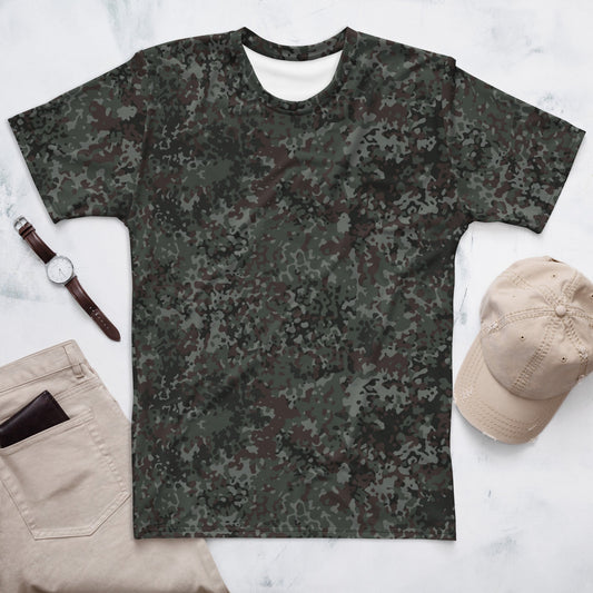German Flecktarn Night Ops CAMO Mens T-Shirt - XS