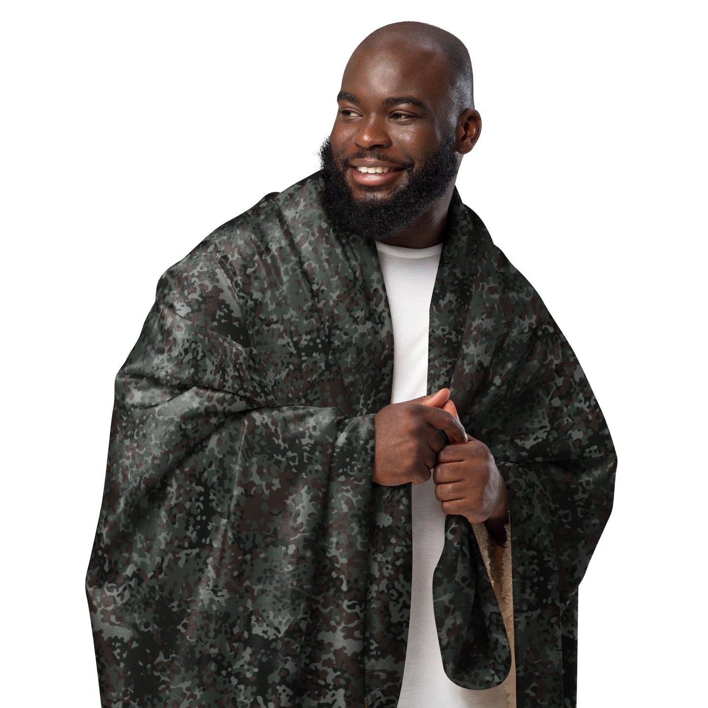 German Flecktarn Night Ops CAMO Sherpa Blanket