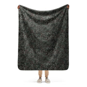 Flecktarn Bundeswehr Night Ops CAMO Sherpa Blanket - 50″×60″