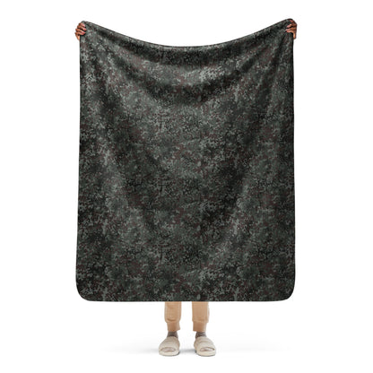 German Flecktarn Night Ops CAMO Sherpa Blanket - 50″×60″