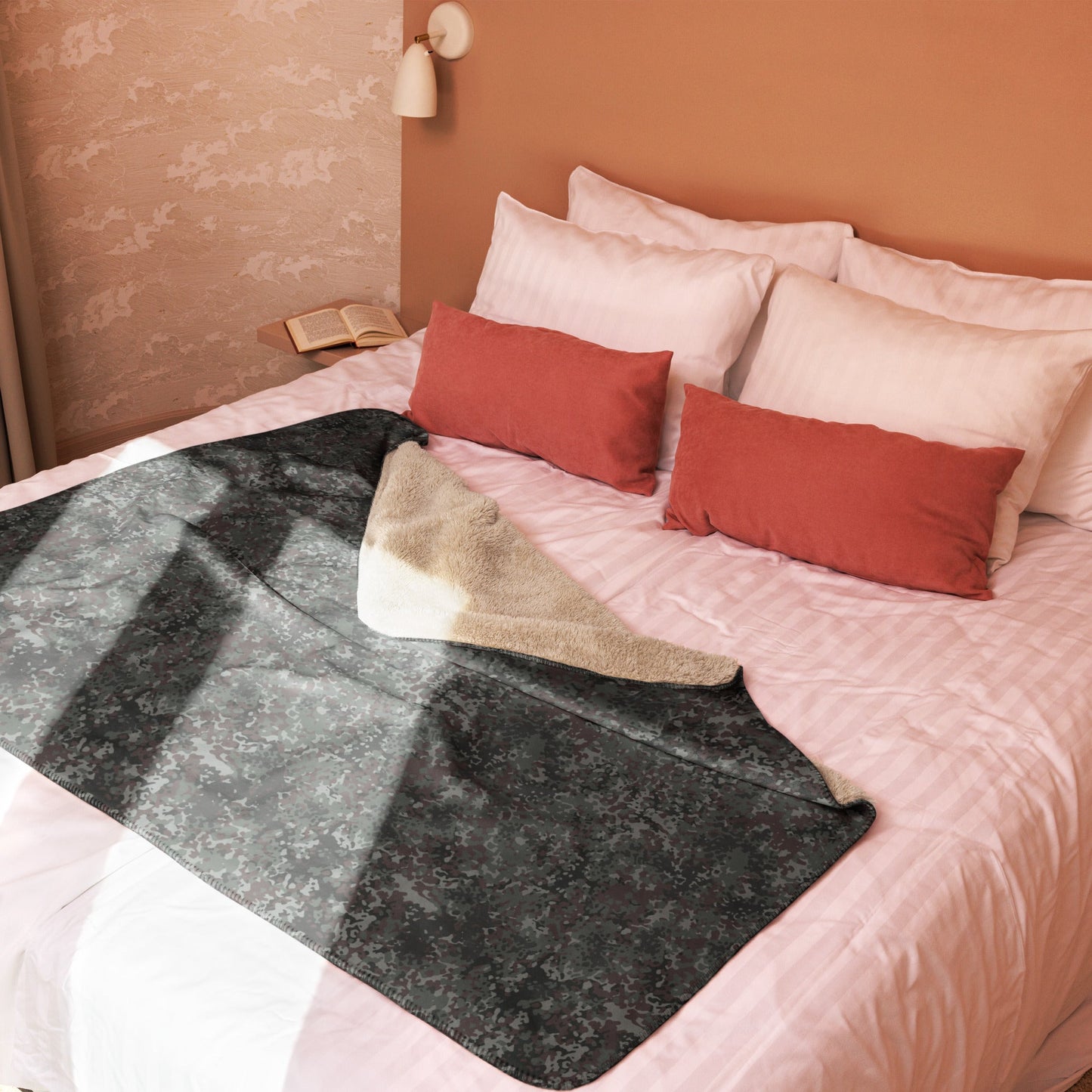 German Flecktarn Night Ops CAMO Sherpa Blanket