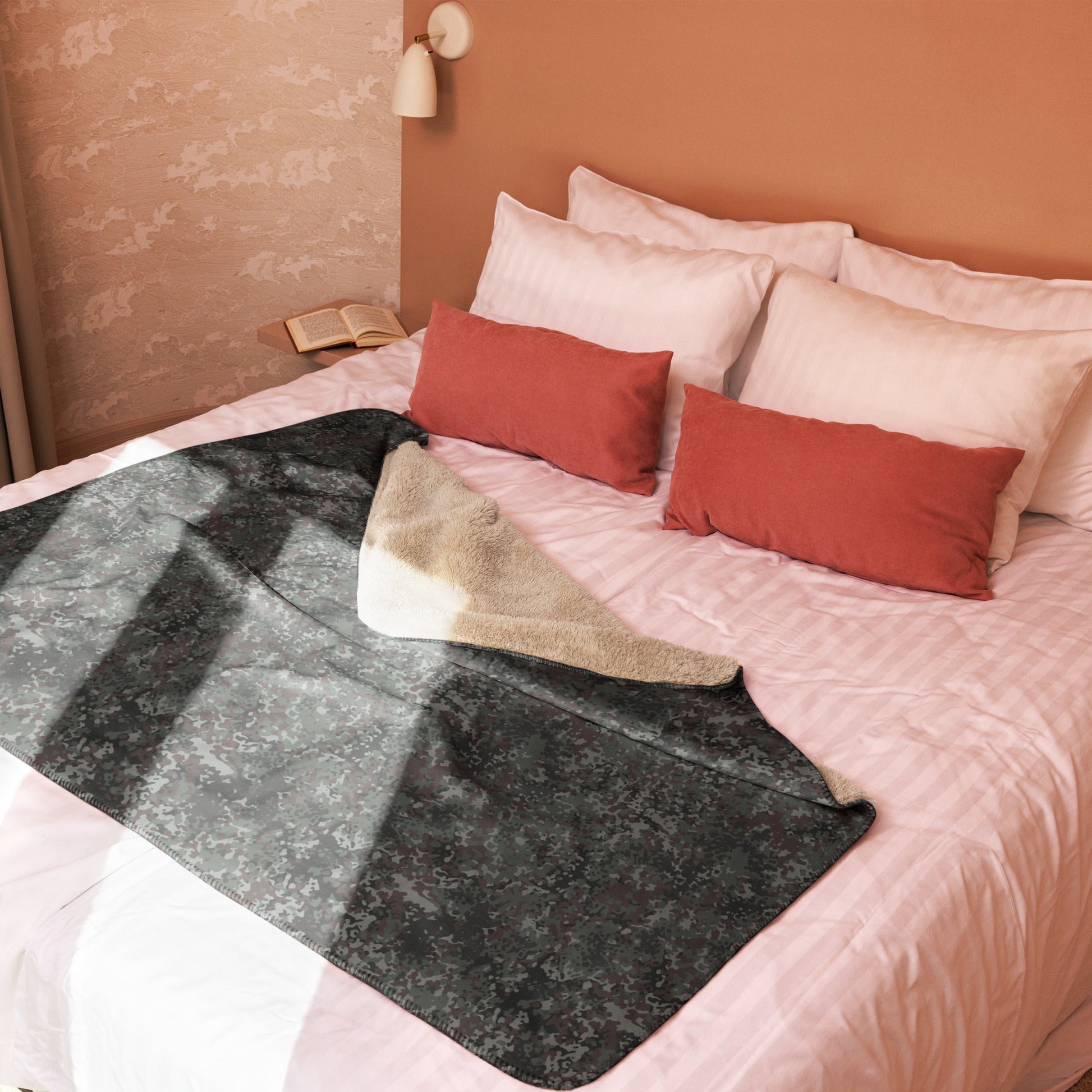 German Flecktarn Night Ops CAMO Sherpa Blanket