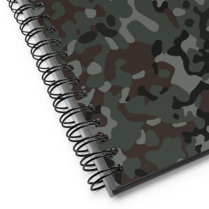 German Flecktarn Night Ops CAMO Spiral Notebook