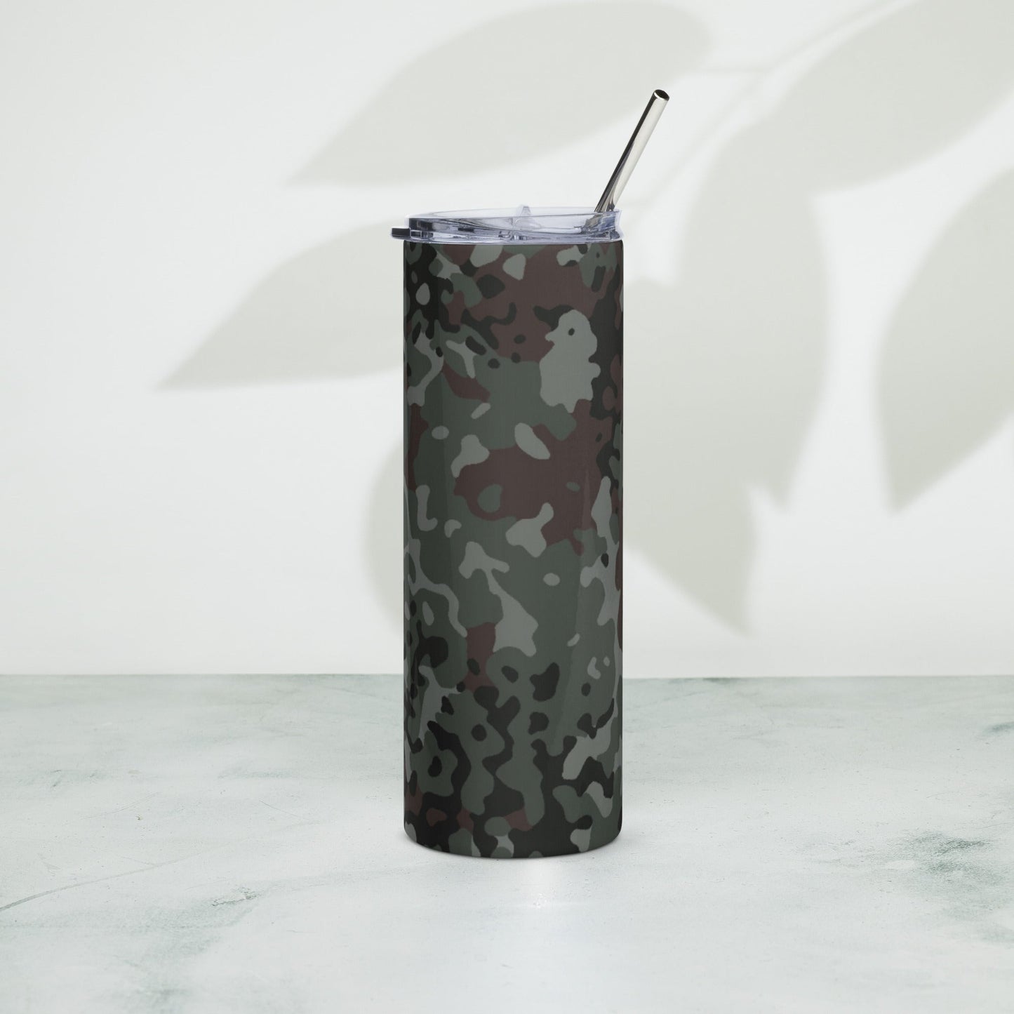 German Flecktarn Night Ops CAMO Stainless Steel Tumbler