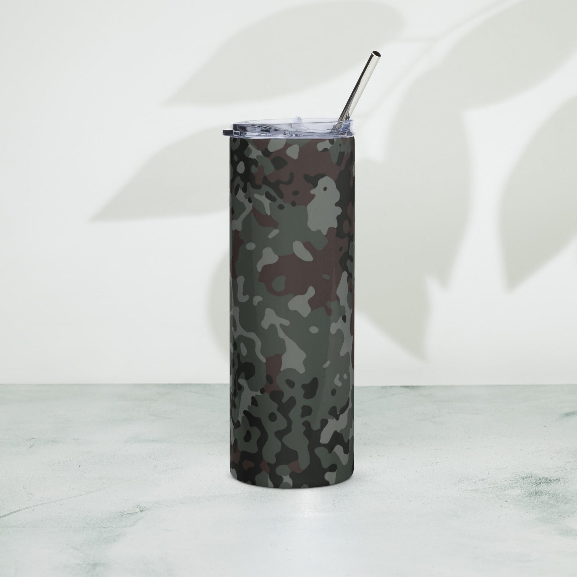German Flecktarn Night Ops CAMO Stainless Steel Tumbler