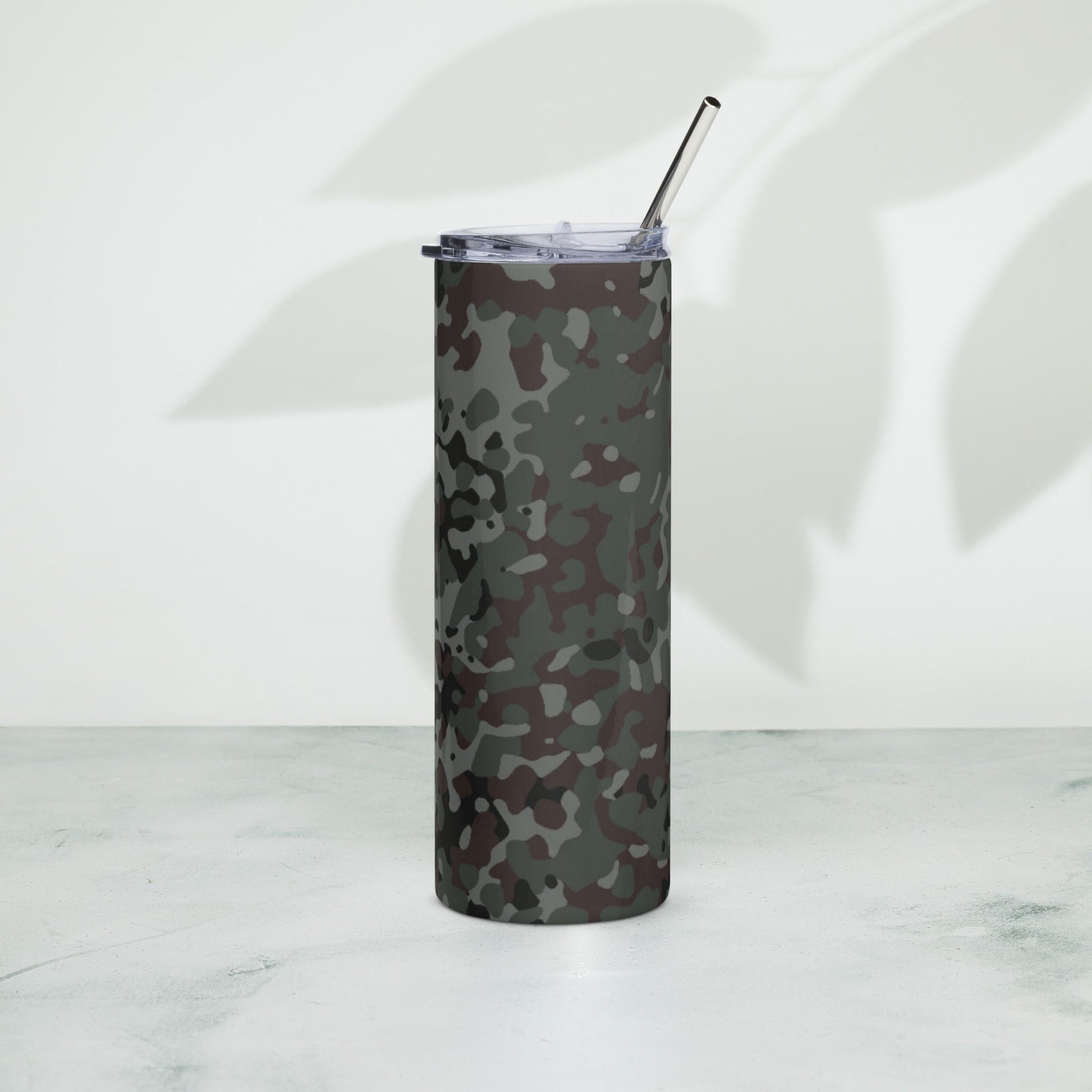 German Flecktarn Night Ops CAMO Stainless Steel Tumbler