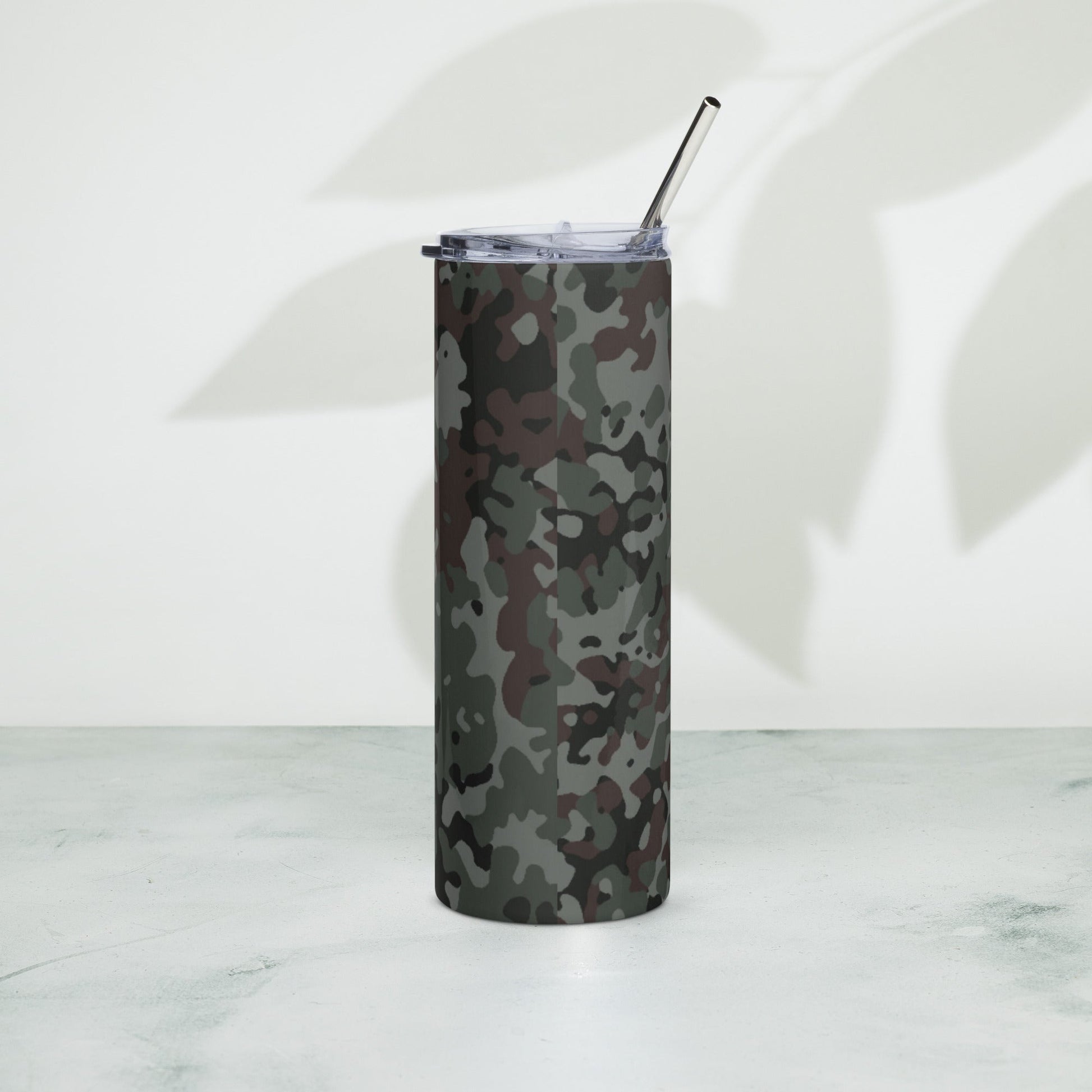 German Flecktarn Night Ops CAMO Stainless Steel Tumbler
