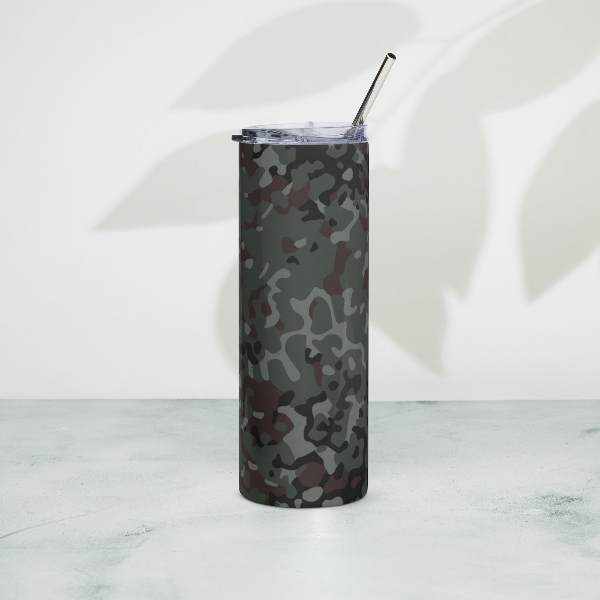 German Flecktarn Night Ops CAMO Stainless Steel Tumbler