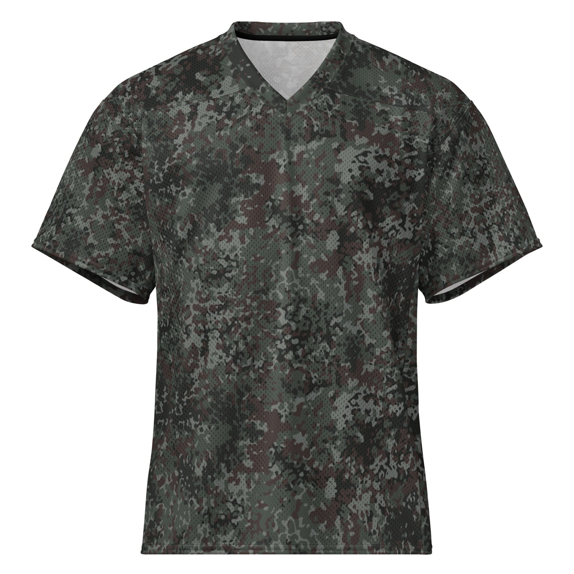 German Flecktarn Night Ops CAMO Unisex American Football Jersey - 2XS