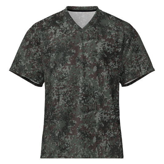 German Flecktarn Night Ops CAMO Unisex American Football Jersey - 2XS