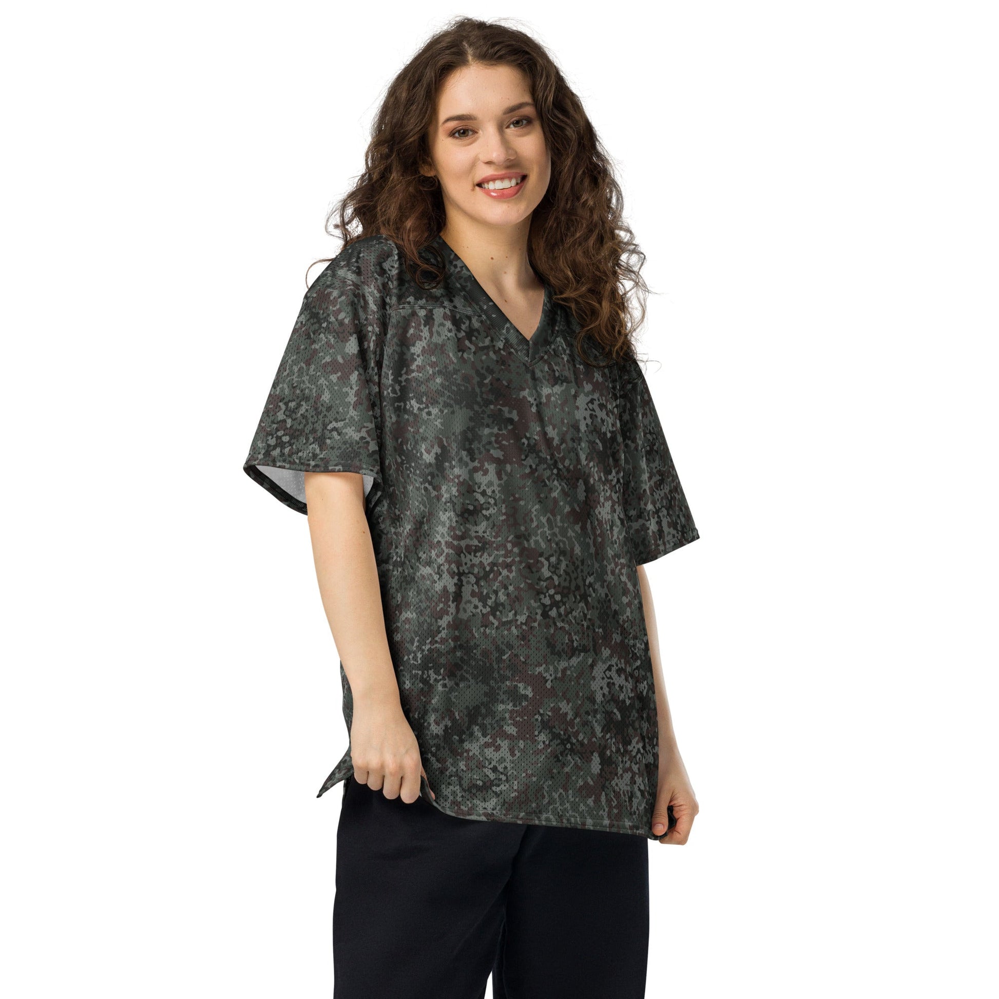 German Flecktarn Night Ops CAMO Unisex American Football Jersey
