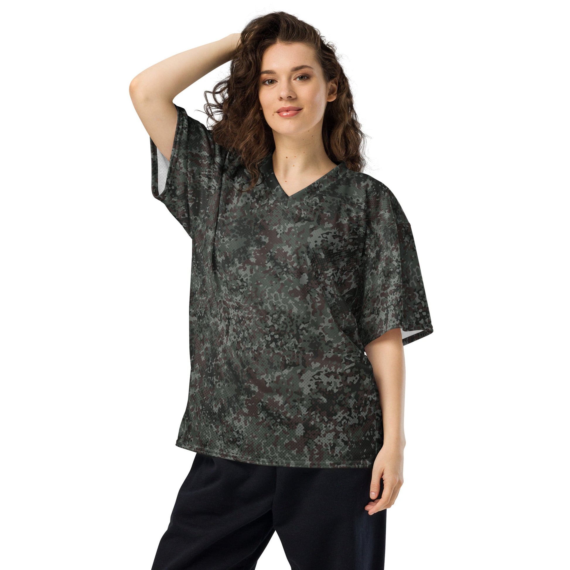 German Flecktarn Night Ops CAMO Unisex American Football Jersey