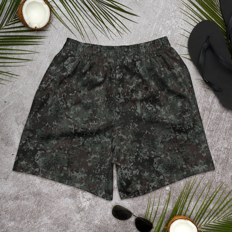 Flecktarn Bundeswehr Night Ops CAMO Unisex Athletic Long Shorts