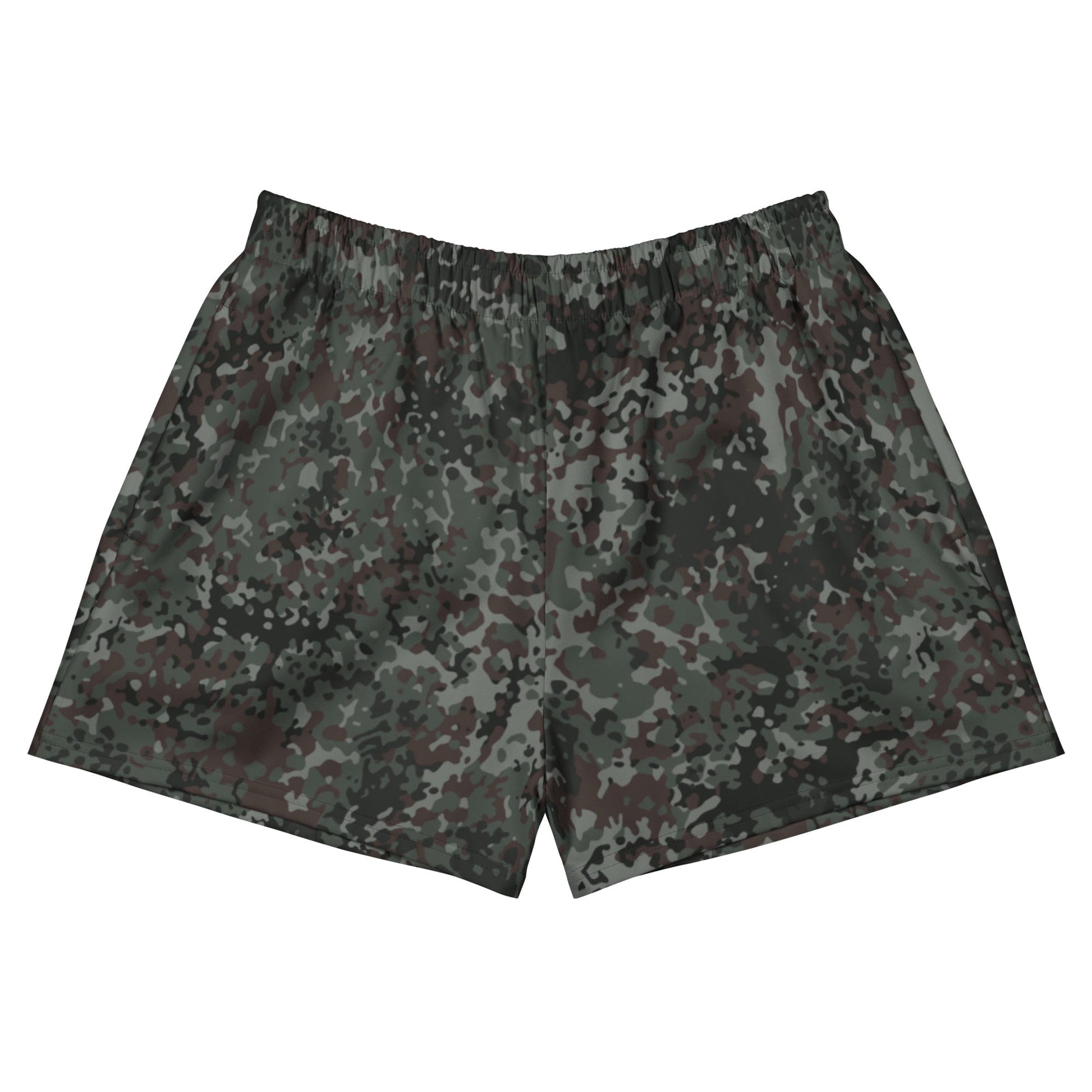 German Flecktarn Night Ops CAMO Unisex Athletic Shorts