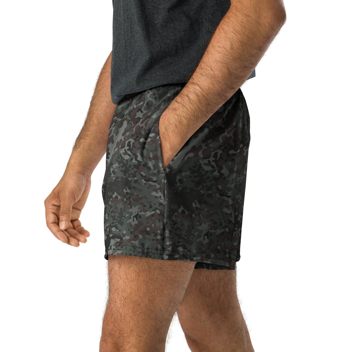 German Flecktarn Night Ops CAMO Unisex Athletic Shorts - XS