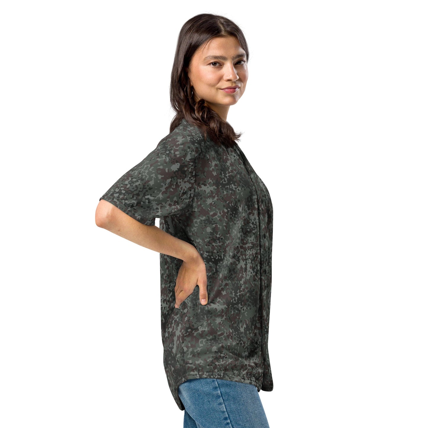 German Flecktarn Night Ops CAMO Unisex Baseball Jersey