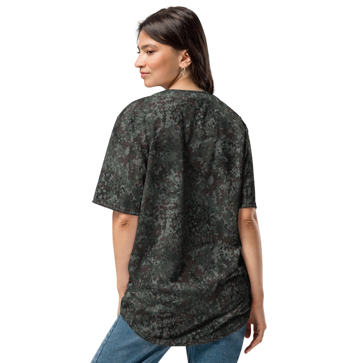 German Flecktarn Night Ops CAMO Unisex Baseball Jersey