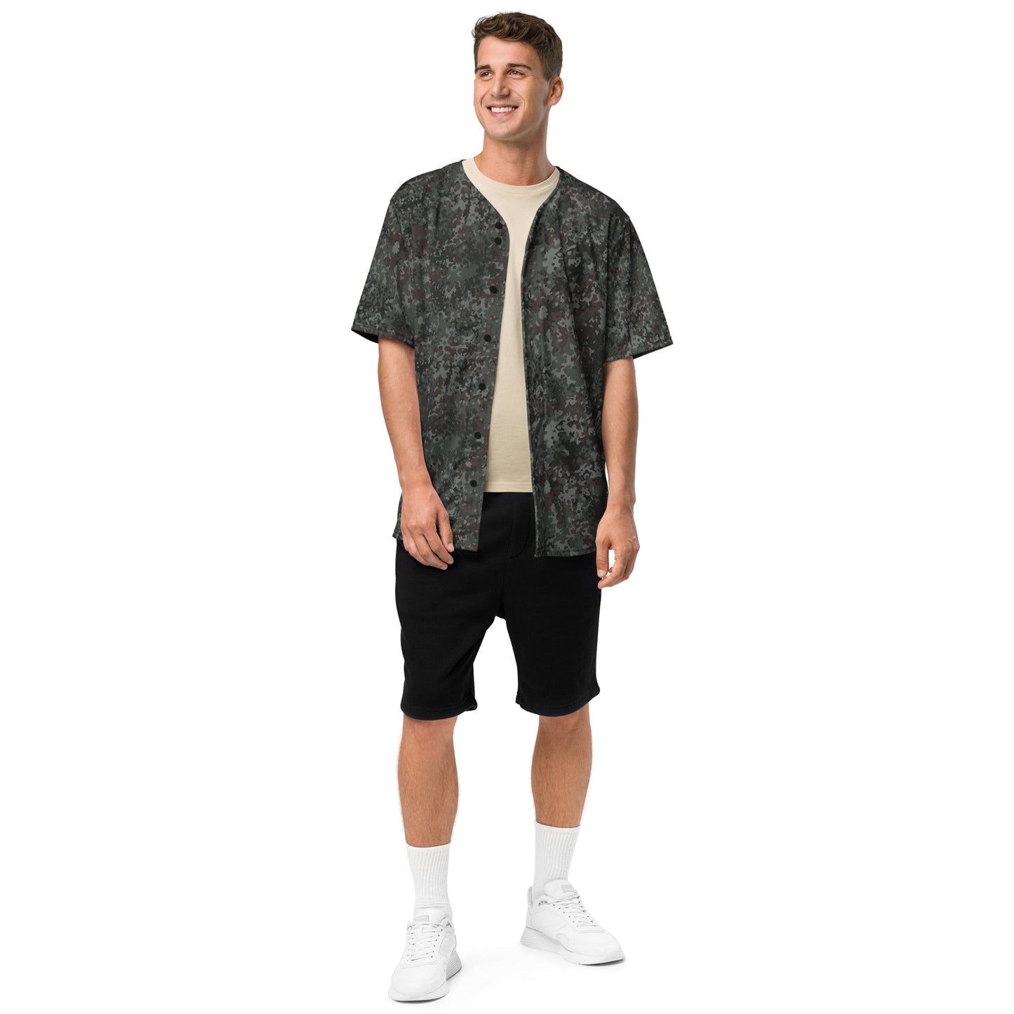 German Flecktarn Night Ops CAMO Unisex Baseball Jersey