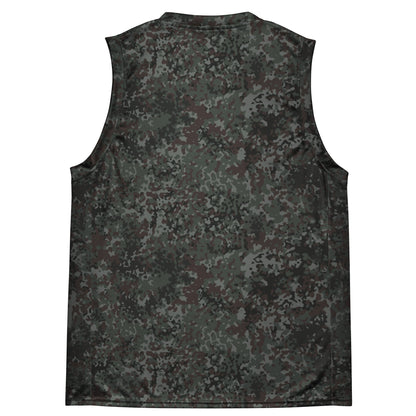 German Flecktarn Night Ops CAMO Unisex Basketball Jersey