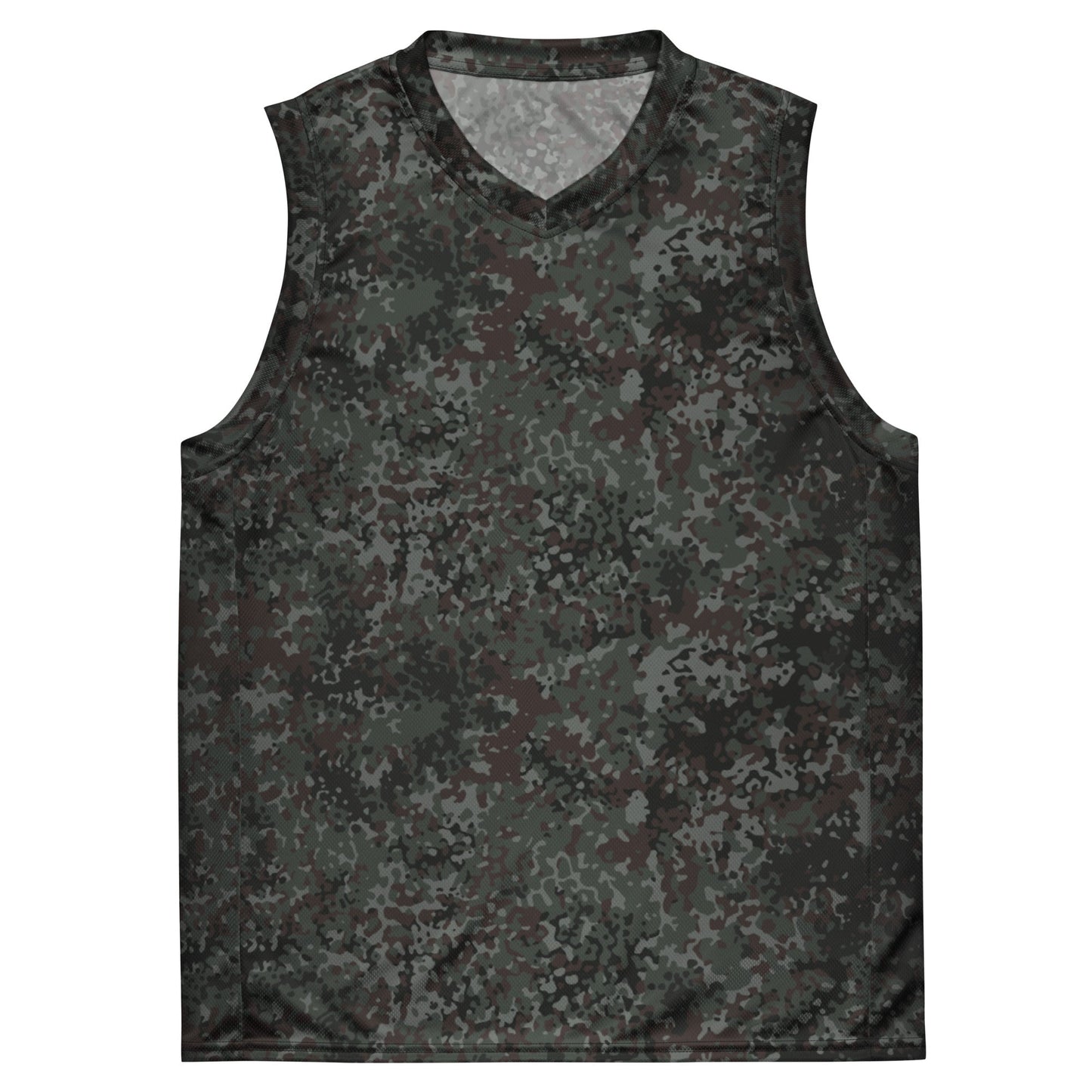 German Flecktarn Night Ops CAMO Unisex Basketball Jersey