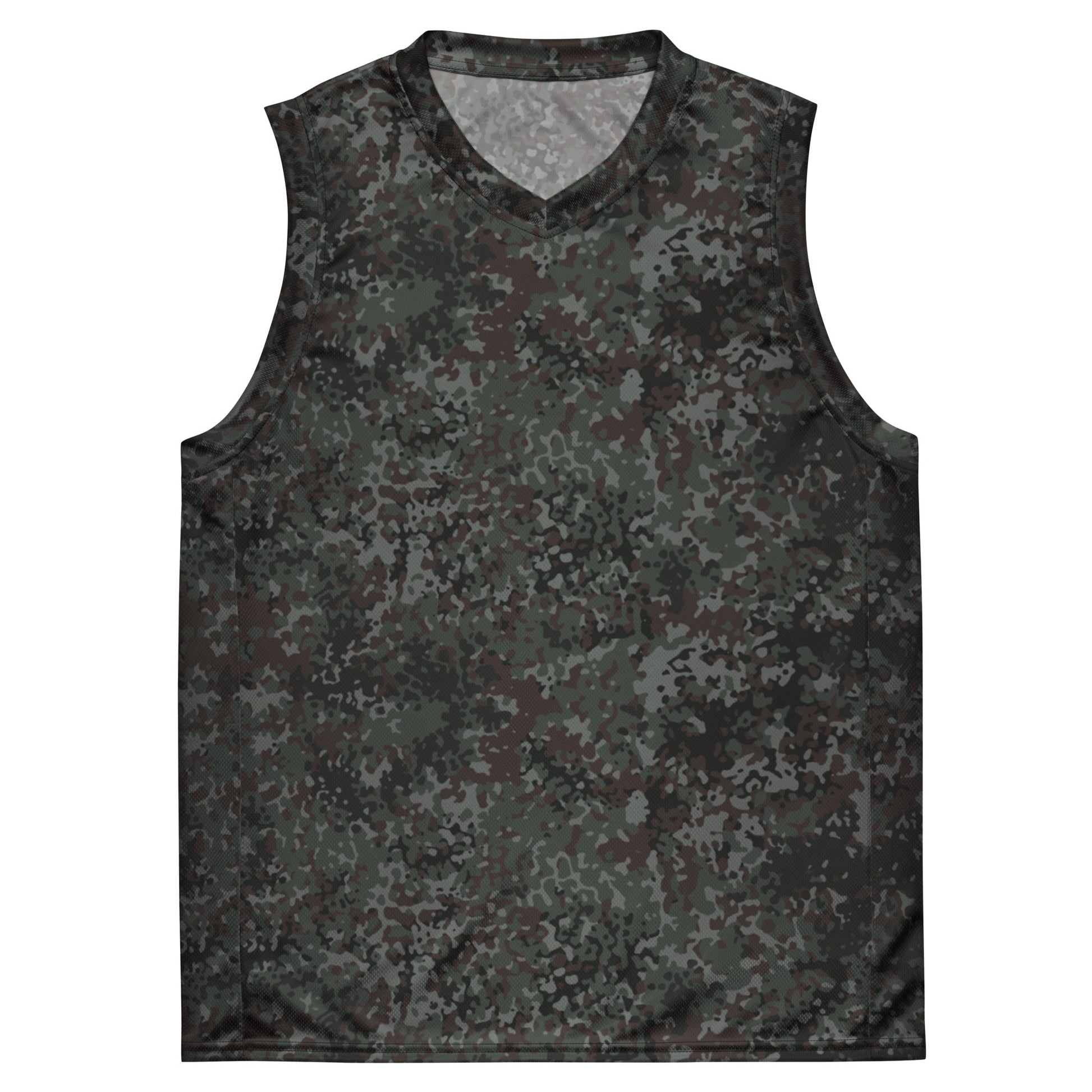 German Flecktarn Night Ops CAMO Unisex Basketball Jersey