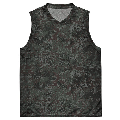 German Flecktarn Night Ops CAMO Unisex Basketball Jersey