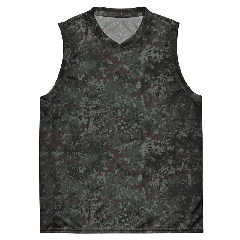 Flecktarn Bundeswehr Night Ops CAMO Unisex Basketball Jersey