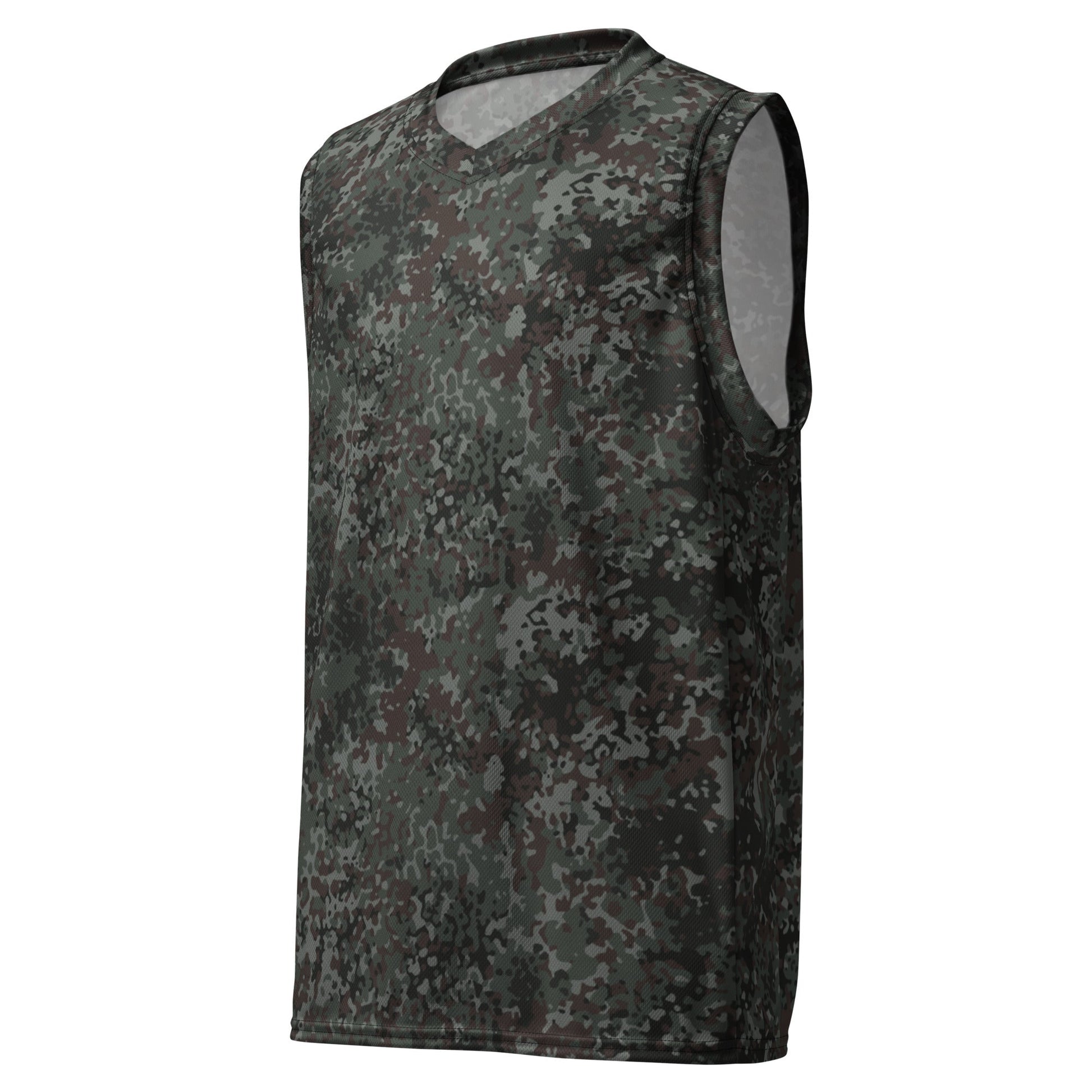 German Flecktarn Night Ops CAMO Unisex Basketball Jersey