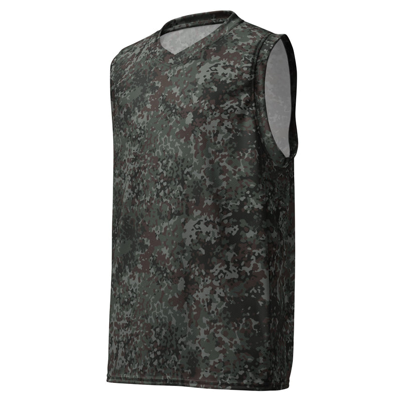 Flecktarn Bundeswehr Night Ops CAMO Unisex Basketball Jersey