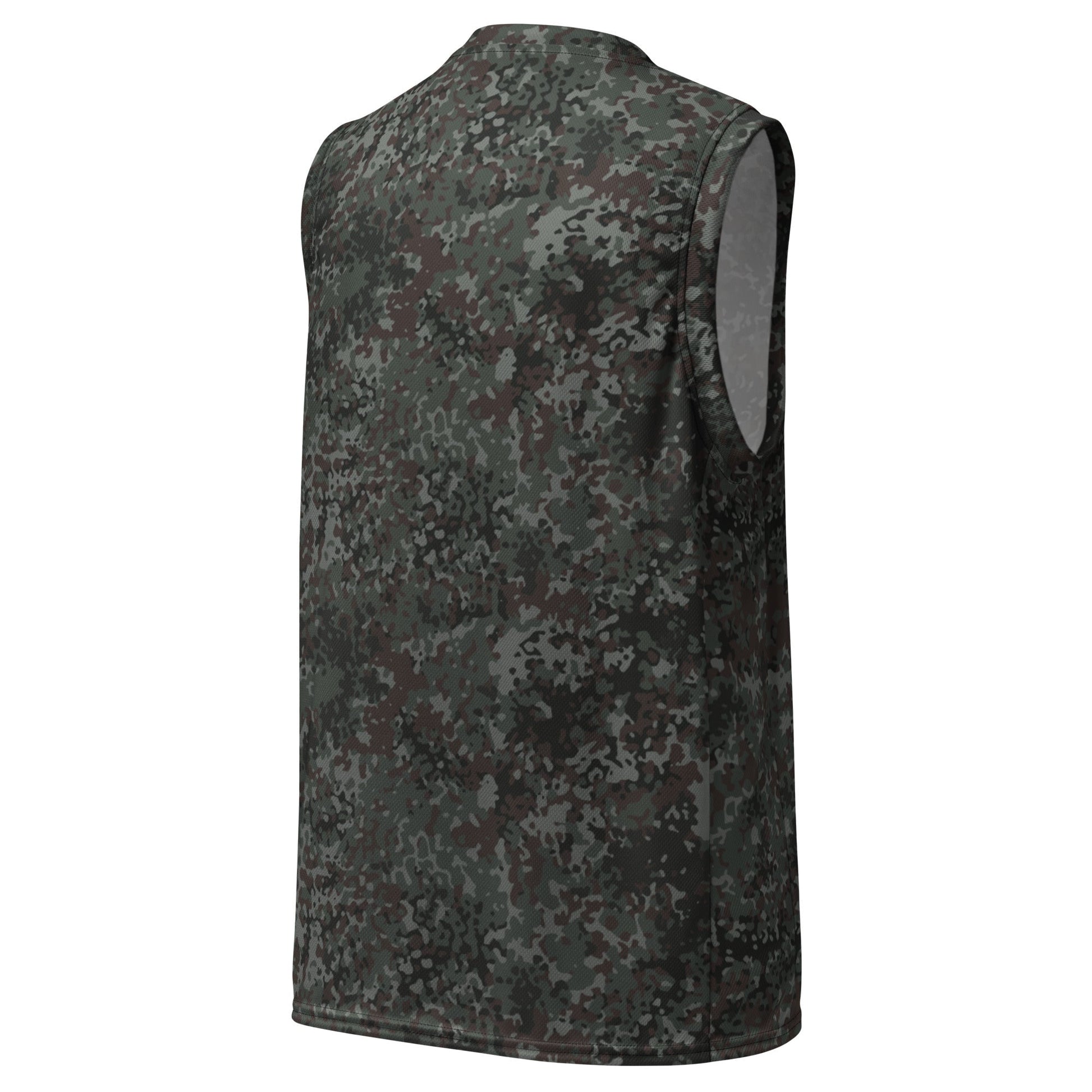 German Flecktarn Night Ops CAMO Unisex Basketball Jersey