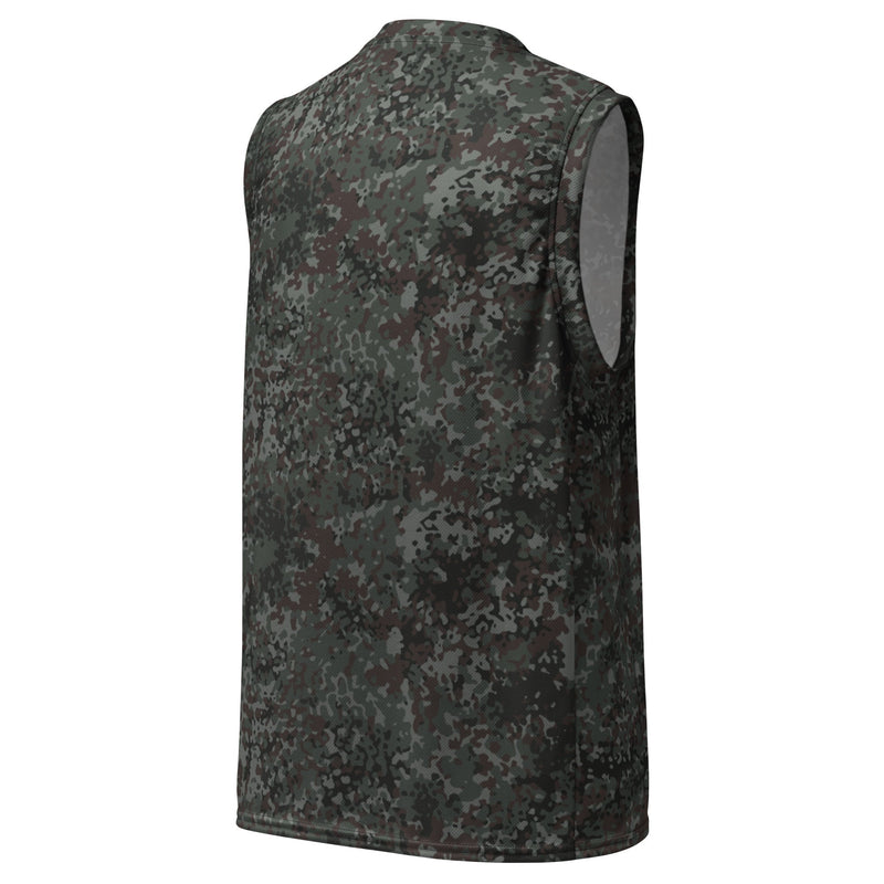 Flecktarn Bundeswehr Night Ops CAMO Unisex Basketball Jersey