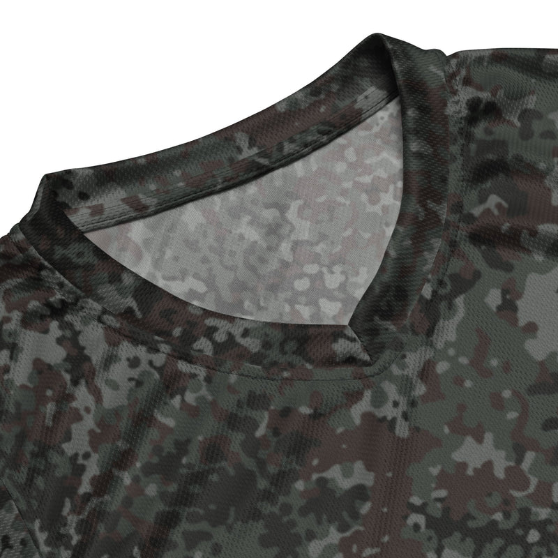 Flecktarn Bundeswehr Night Ops CAMO Unisex Basketball Jersey