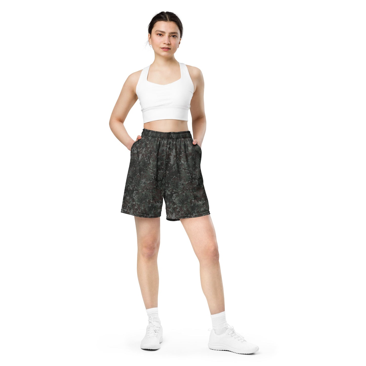 German Flecktarn Night Ops CAMO Unisex Mesh Shorts