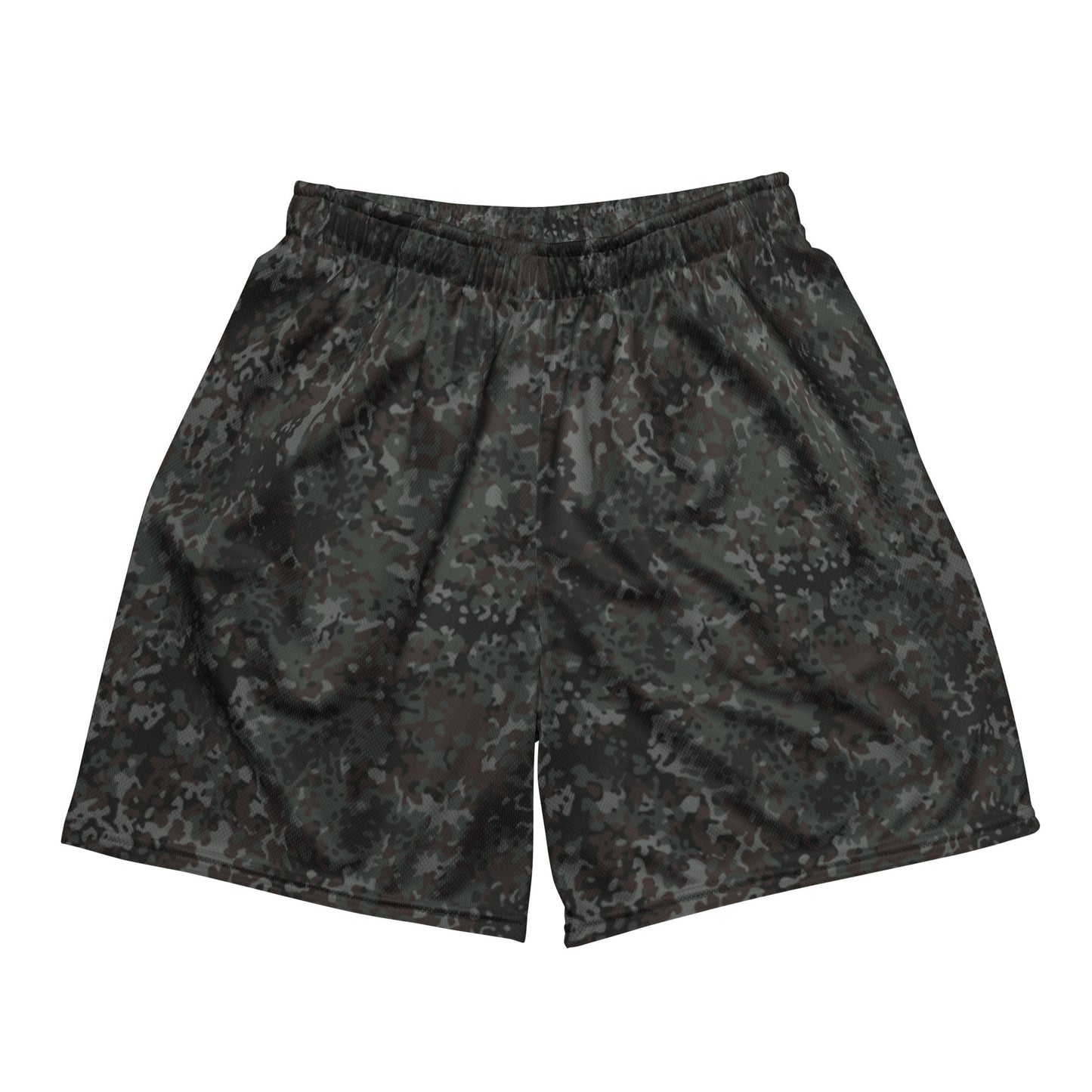 German Flecktarn Night Ops CAMO Unisex Mesh Shorts - 2XS