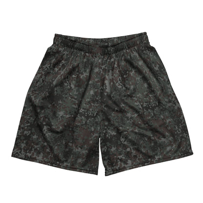 German Flecktarn Night Ops CAMO Unisex Mesh Shorts - 2XS