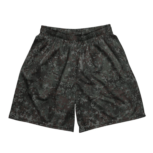 German Flecktarn Night Ops CAMO Unisex Mesh Shorts - 2XS