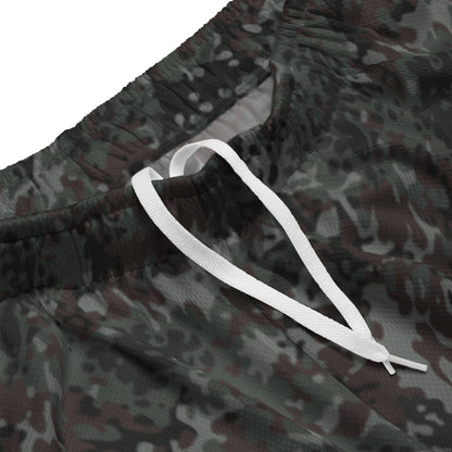 German Flecktarn Night Ops CAMO Unisex Mesh Shorts